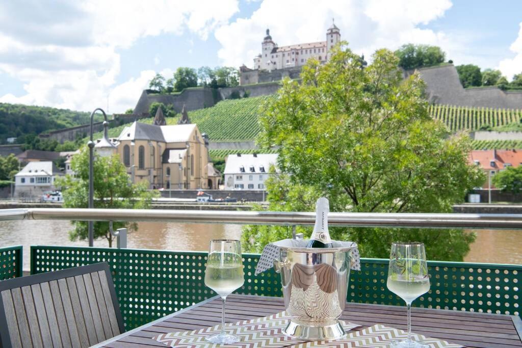 Ferienwohnung Panorama Mit Festungsblick Würzburg Buitenkant foto